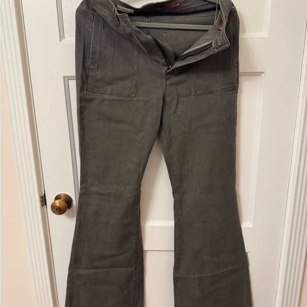 Pilcro Charcoal Flare Pants
